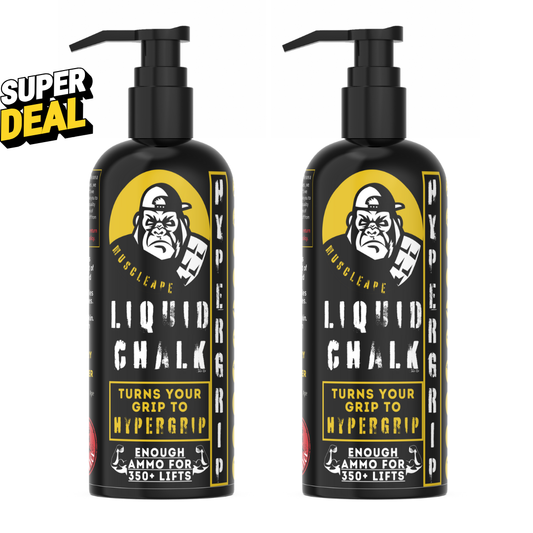 Muscle Ape Liquid Chalk 1000ml for Better Grip. Liquid chalk for all types of sports which require a strong grip.