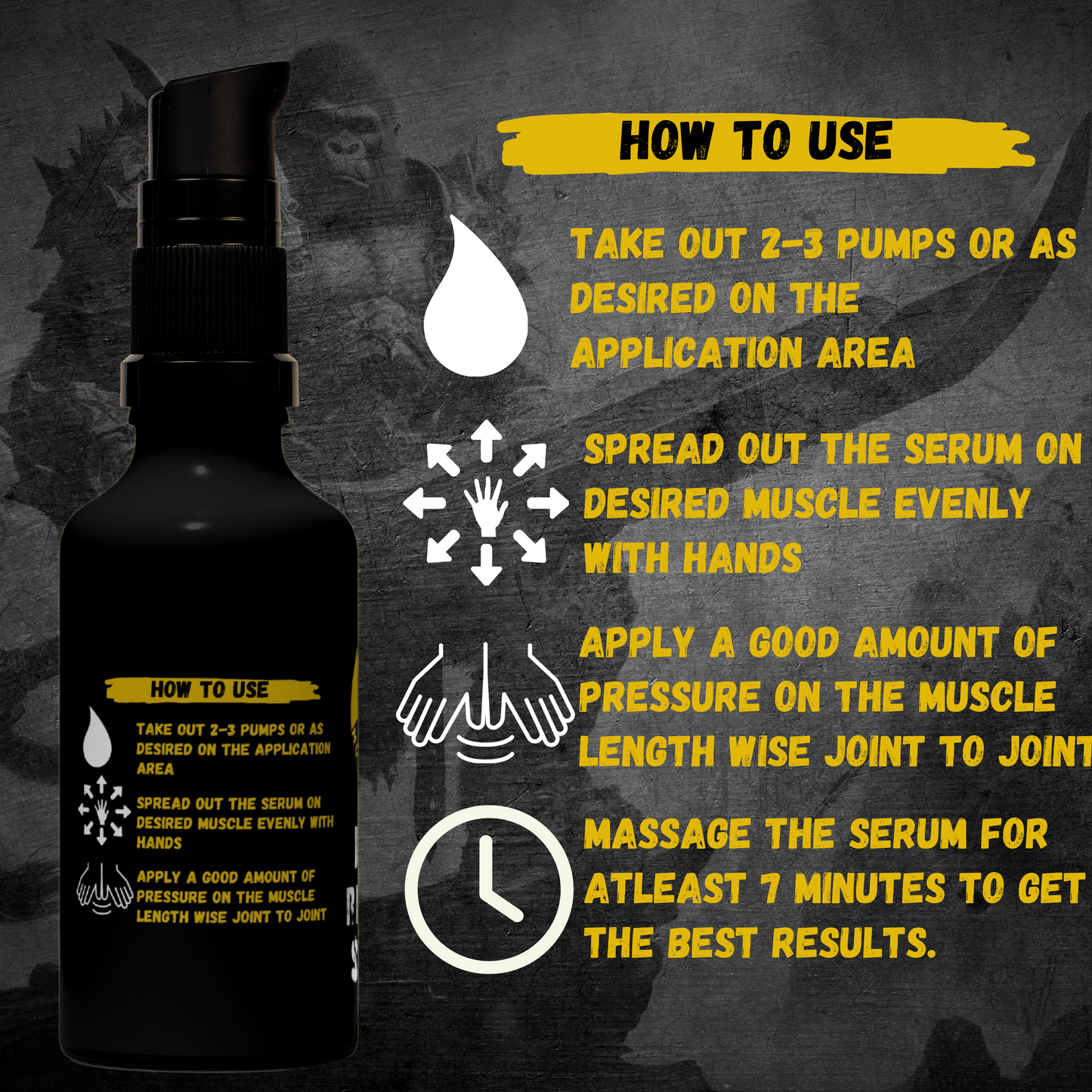 MuscleApe Serum X for Rapid Muscle Recovery |Deep Tissue Relaxation Serum| Post-Workout Muscle Serum for Elite Strength Athletes | 30ml pack.