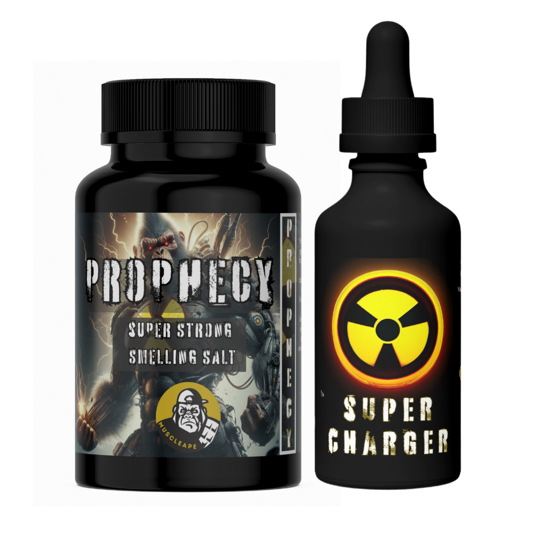 Muscleape Ammonia Stimulant Prophecy With Activator Fuel. Ammonia Smelling Salt For Pro-Athletes.