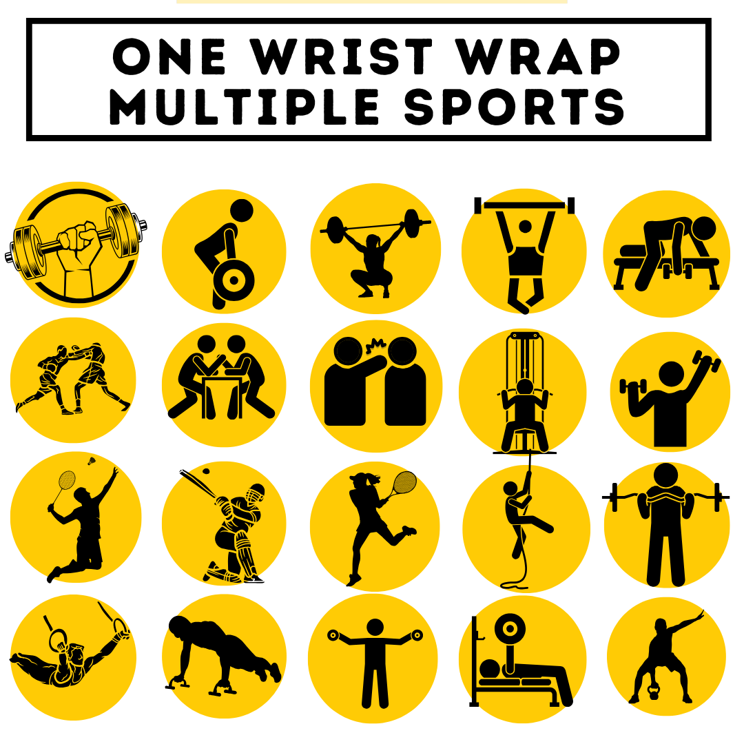 Muscleape Wrist Support Wraps for Gym Black Edition| For Powerlifters, Bodybuilders and Other Strength Athletes| 20X3 Inches with Thumb Loop