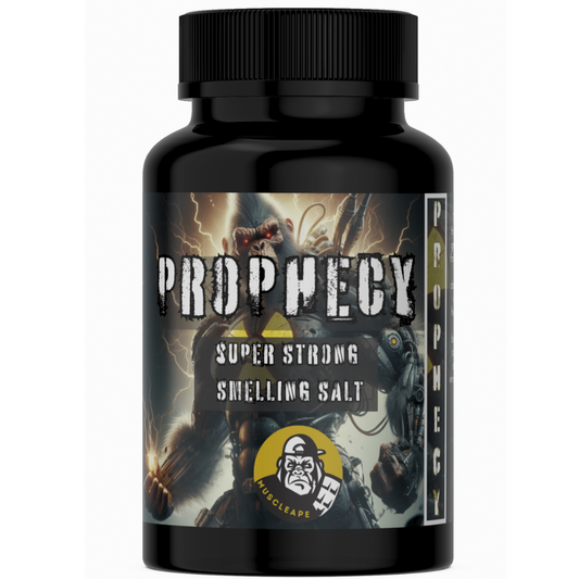 Muscleape Prophecy|Polymerised Ammonia Smeliing Salt For Elite Powerlifters and Other Gym Athletes| Strongest Ammonia Stimulant| Open-Sniff-Bend The Barbell.100gm Pre Activated Ammonia Crystalls.