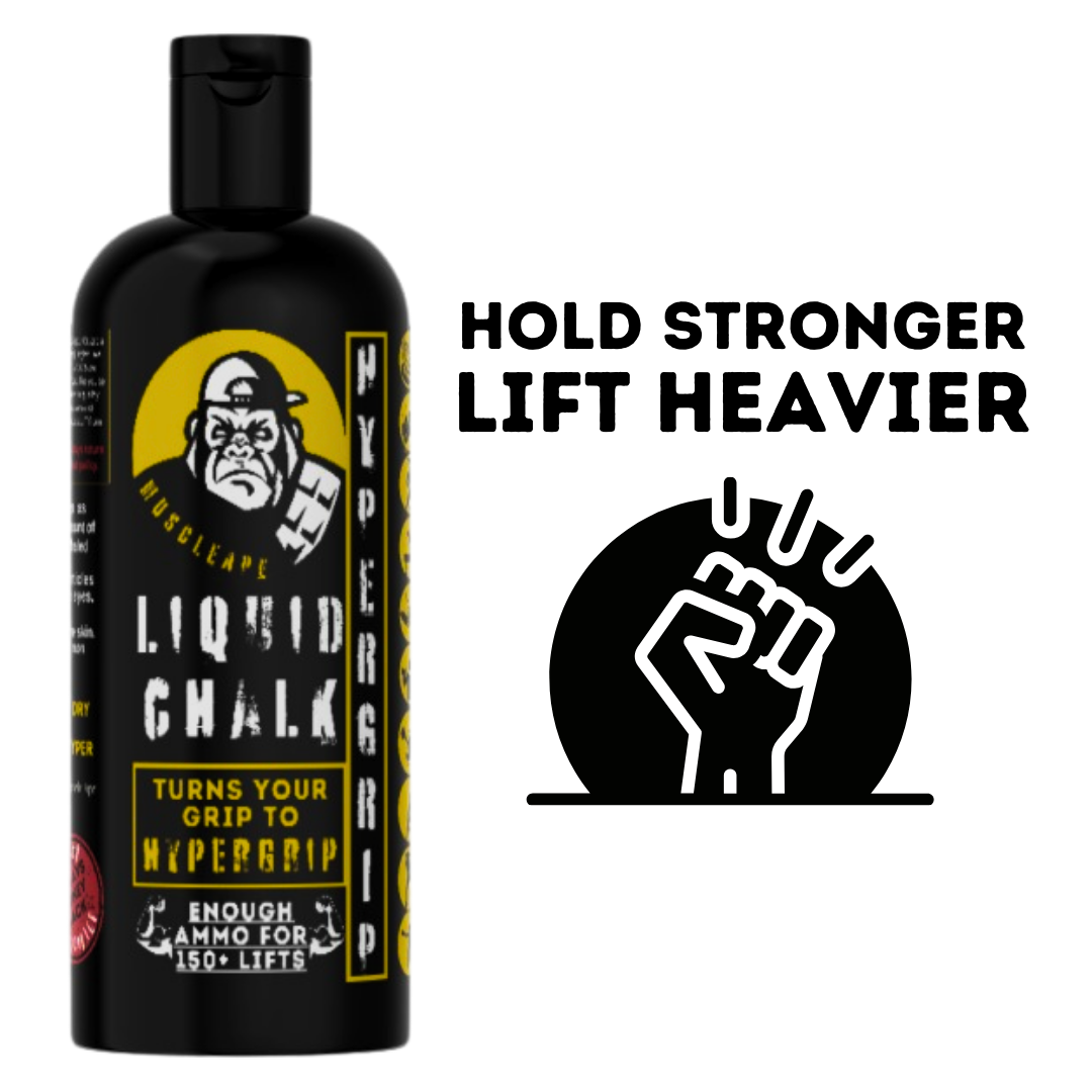 Muscleape Liquid Chalk 200Ml. Turn Your Grip Into Titanium Strength Hypergrip| Sufficient for 150+ Lifts| Best for Weightlifting, Powerlifting, Gymnastics, Calisthenics, CrossFit and Other Sports