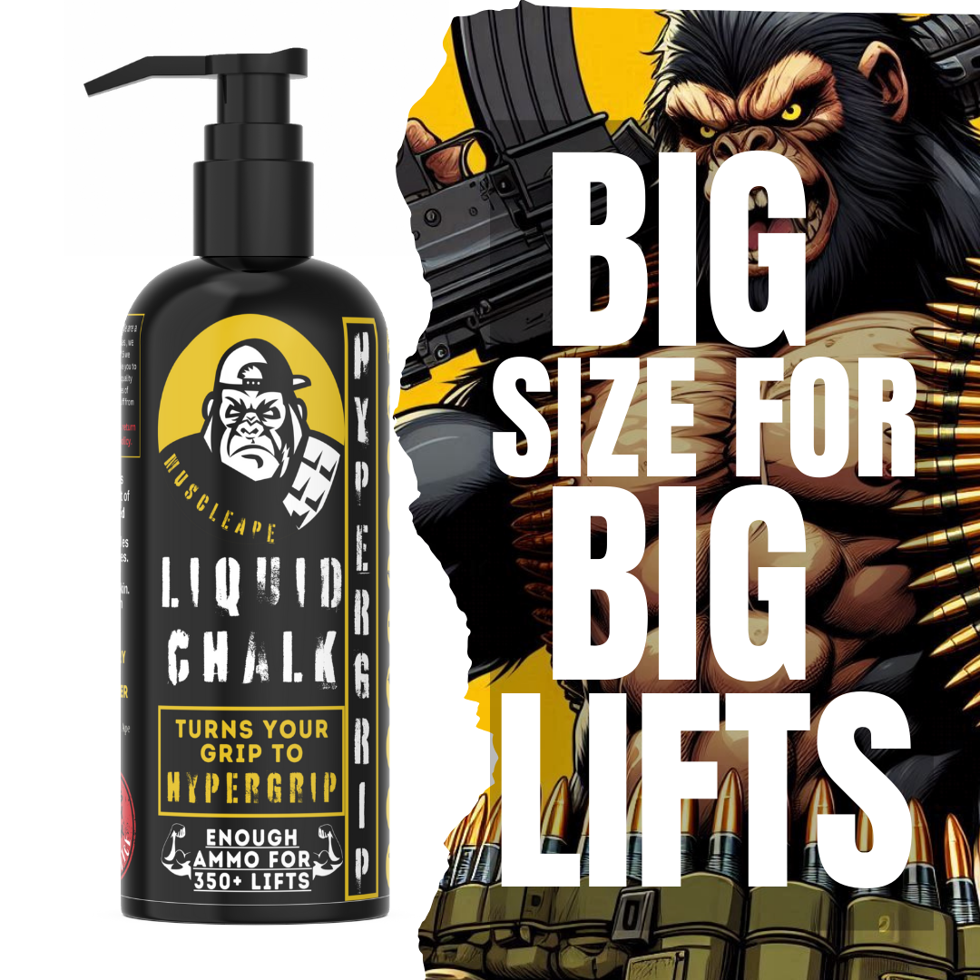 Muscle Ape Liquid Chalk 500ml for Better Grip. Liquid chalk for all types of sports which require a strong grip.