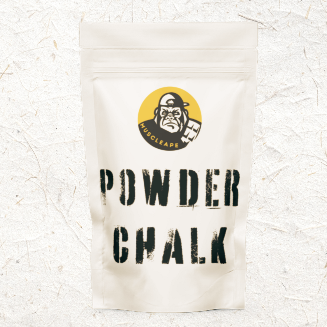 Muscleape Chalk Powder for Superior Grip. 200gm Premium Chalk for Weightlifting, Powerlifting, Calisthenics and Other Sports