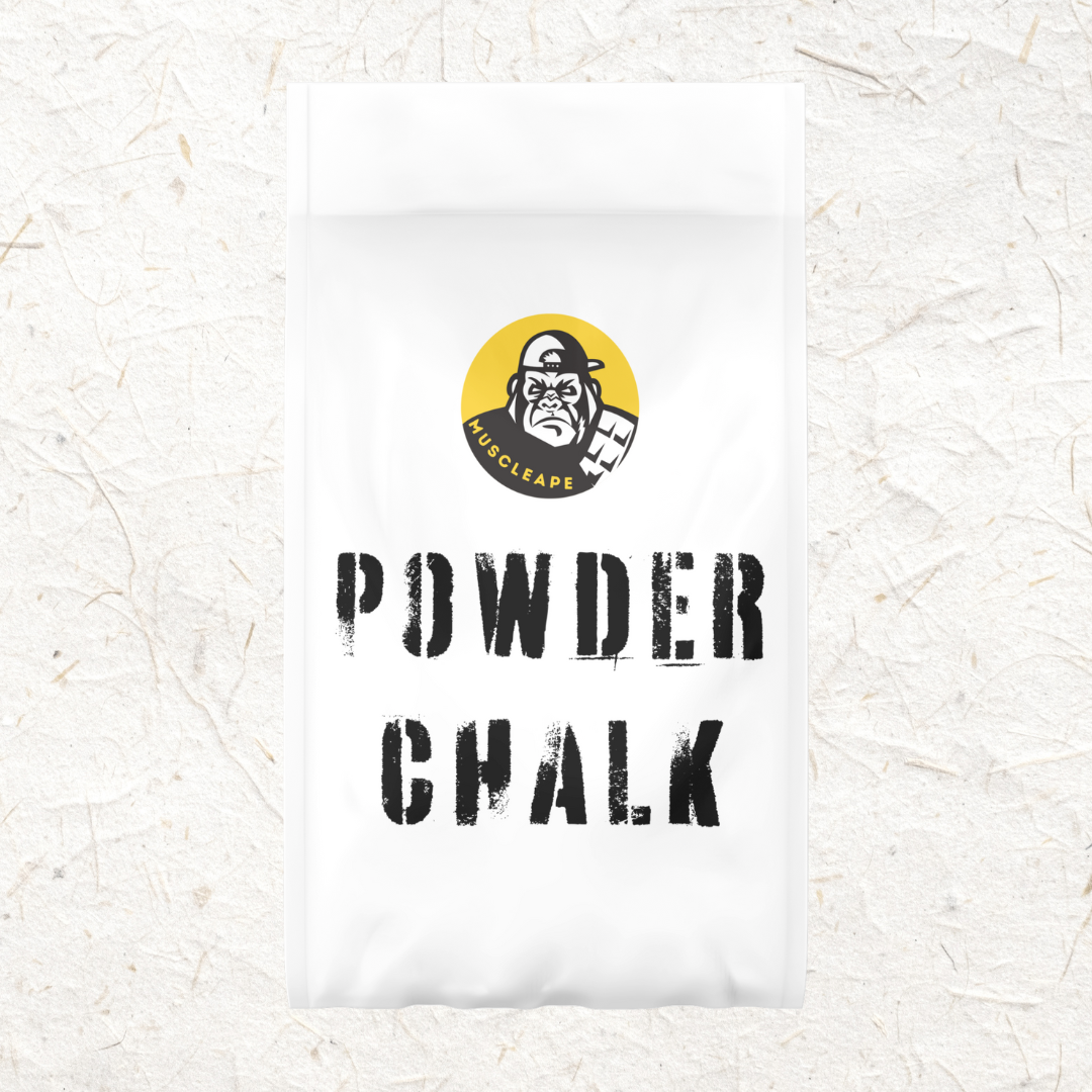 Muscleape Chalk Powder for Superior Grip. 500gm Premium Chalk for Weightlifting,Bodybuilding Powerlifting, Calisthenics and Other Sports.